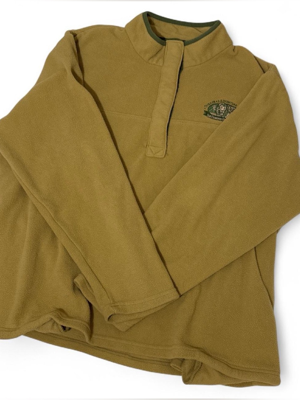 Outdoor Tan Fleece Pullover Gorpcore